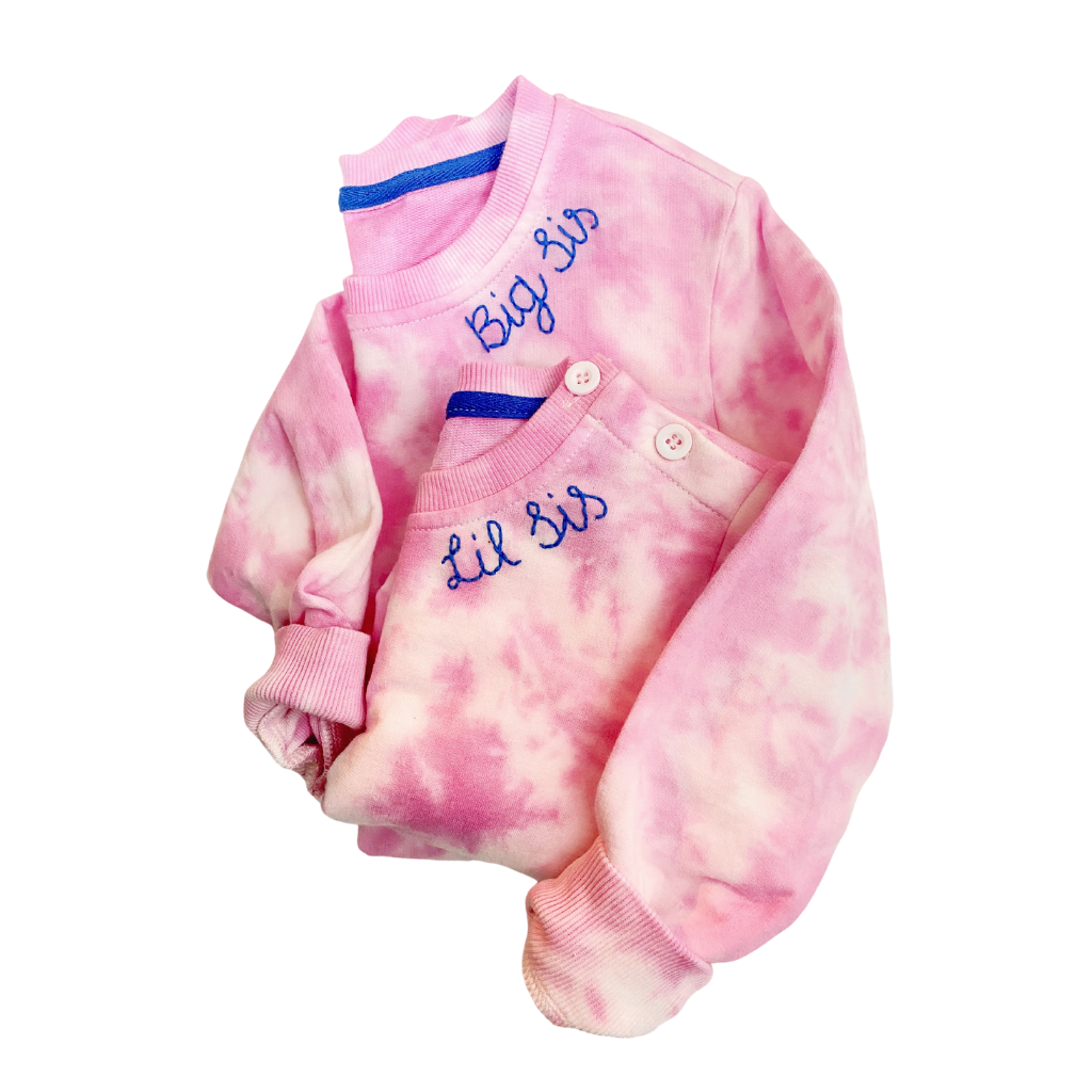 CREATE YOUR OWN Tie-Dye &amp; Embroidered Youth Crewneck Sweatshirt