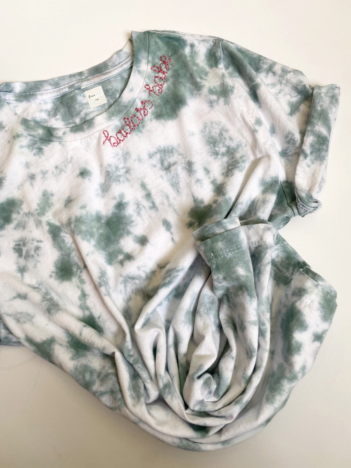 CREATE YOUR OWN Tie-Dye &amp; Embroidered Women&#39;s T-Shirt