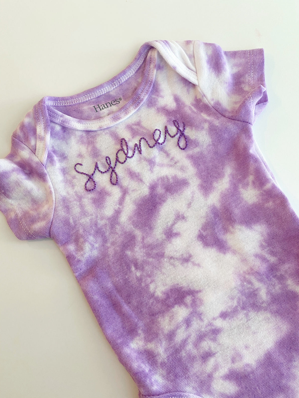 CREATE YOUR OWN Tie-Dye &amp; Embroidered Baby Onesie